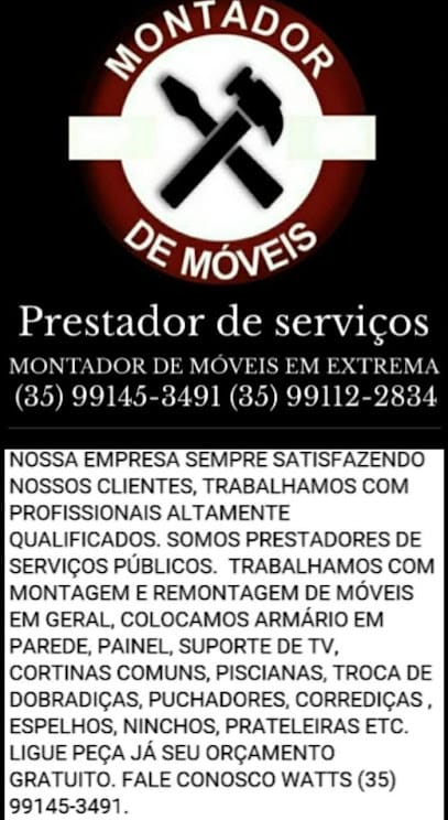 MONTADOR DE MÓVEIS EM EXTREMA.